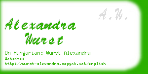 alexandra wurst business card